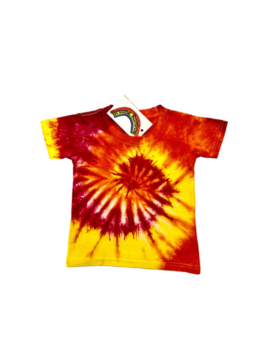 Kids Red/Orange/Yellow Spiral T-shirt